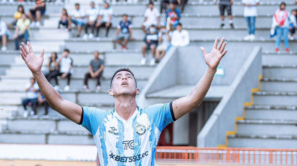 Miguel Parrales, goleador del Guayaquil City. Foto: @GuayaquilCityFC