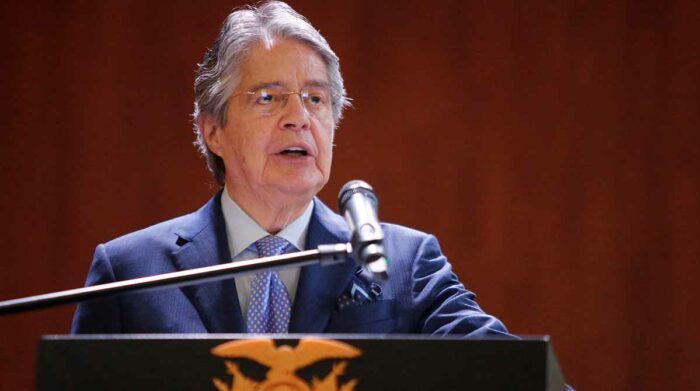 El presidente Guillermo Lasso anunció la reunión del Consejo de Seguridad Pública el pasado 13 de abril. Foto: Cortesía.