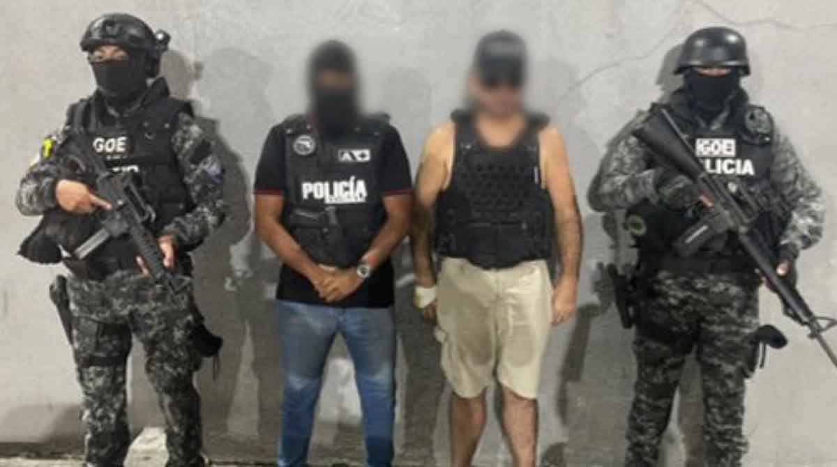 Un hombre que fue secuestrado en el norte de Guayaquil fue rescatado por lal Policía Nacional. Foto: Twitter Policía Ecuador.