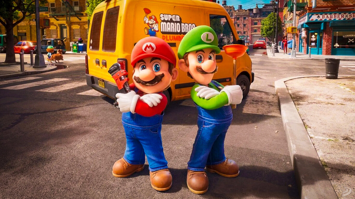 Mario y Luigi, personajes de la aventura en 'Super Mario Bros: la película'. Foto: Illumination
