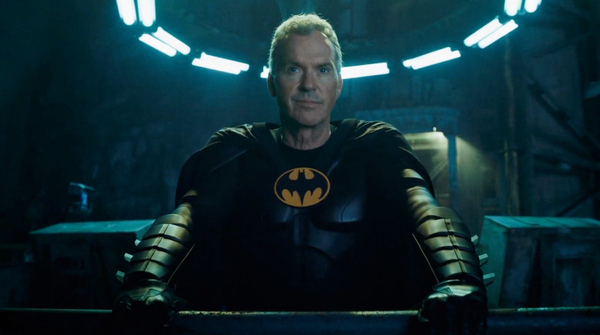Michael Keaton. en el papel de Batman en 'The Flash'. Foto: Warner Bros.