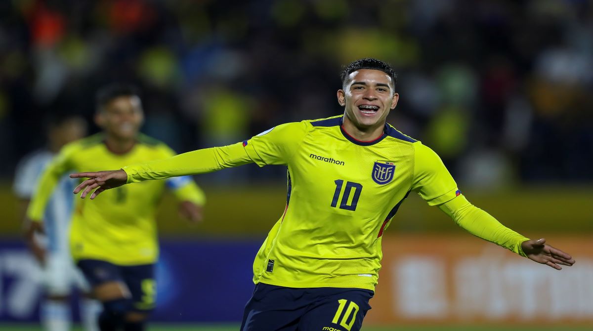 Kendry Páez fue una de las figuras de la Selección Sub-17 de Ecuador en el Sudamericano. Foto: EFE