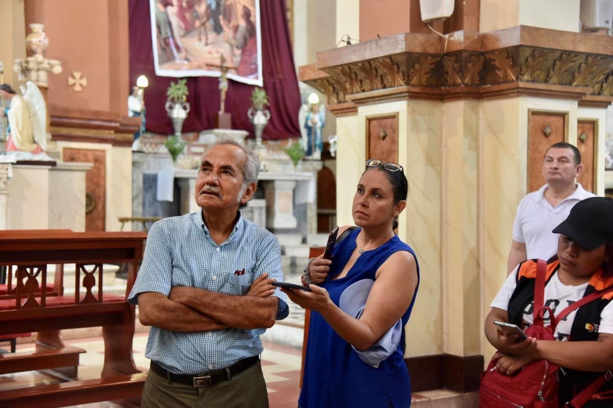 Desde el pasado jueves se realizan recorridos por las iglesias icónicas de Guayaquil. Las visitas a templos, las peregrinaciones y la gastronomía son parte de la agenda de la ciudad en el feriado de Semana Santa. Cortesía: Municipio de Guayaquil