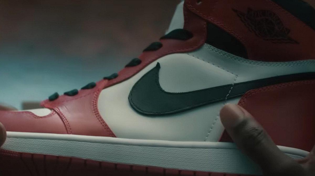 La zapatilla 'Air', ícono de la película de Michael Jordan. Foto: Internet