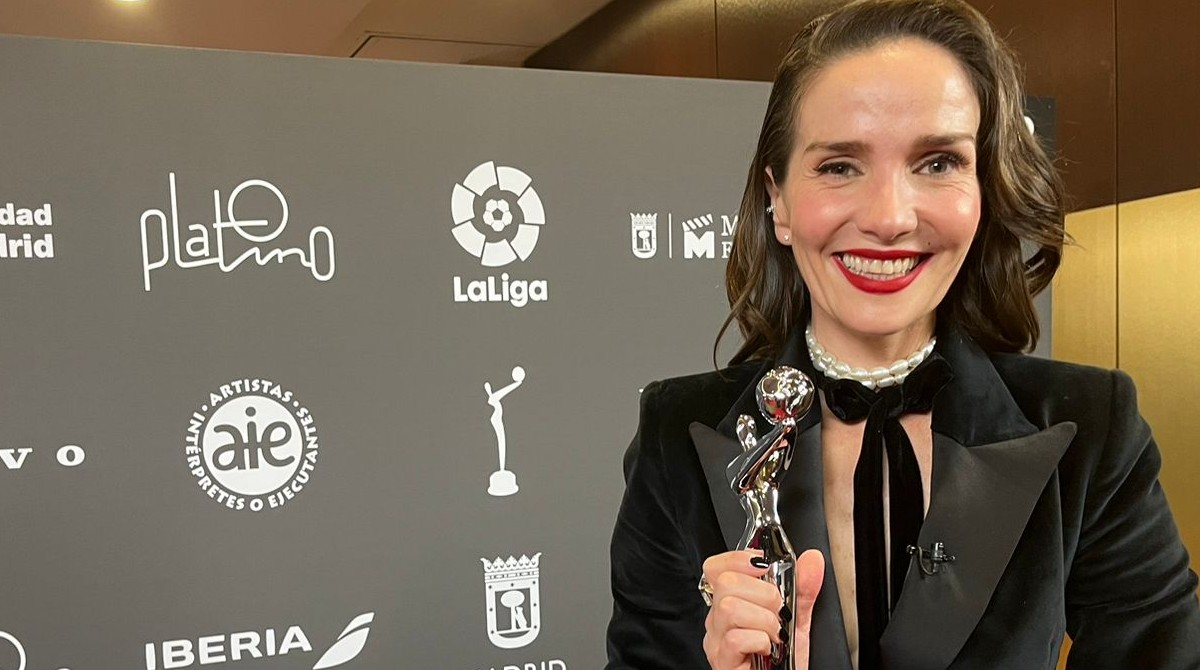 Natalia Oreiro, actriz uruguaya, se llevó uno de los Premios Platino del Público, por su papel en la serie 'Santa Evita'. Foto: Andrea Medina / El Comercio