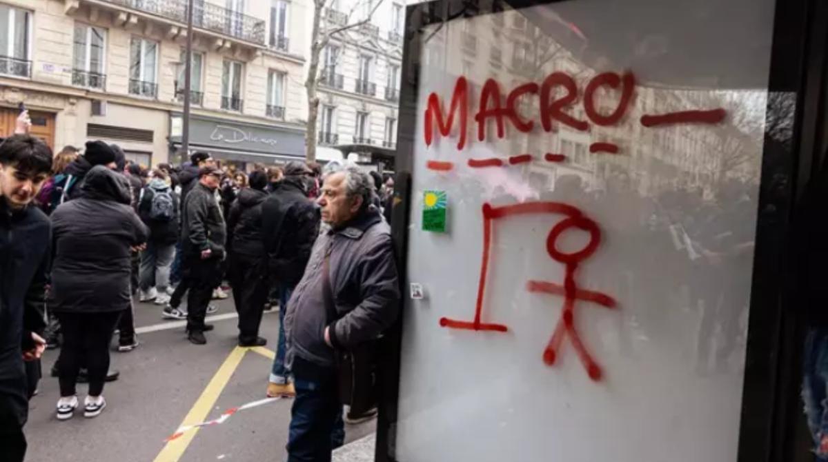 Pese a la prohibición de las protestas durante la final, los franceses se pronunciaron. Foto: Archivo Agencia Europa Press