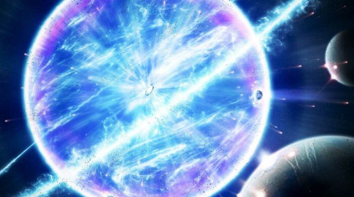 Algunas estrellas luego de finalizar su proceso evolutivo o morir, lo hacen a través de grandes explosiones. Foto: Cortesía Twitter