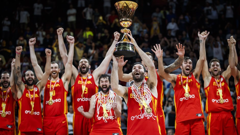 España, el último campeón mundial de la FIBA. foto: FIBA