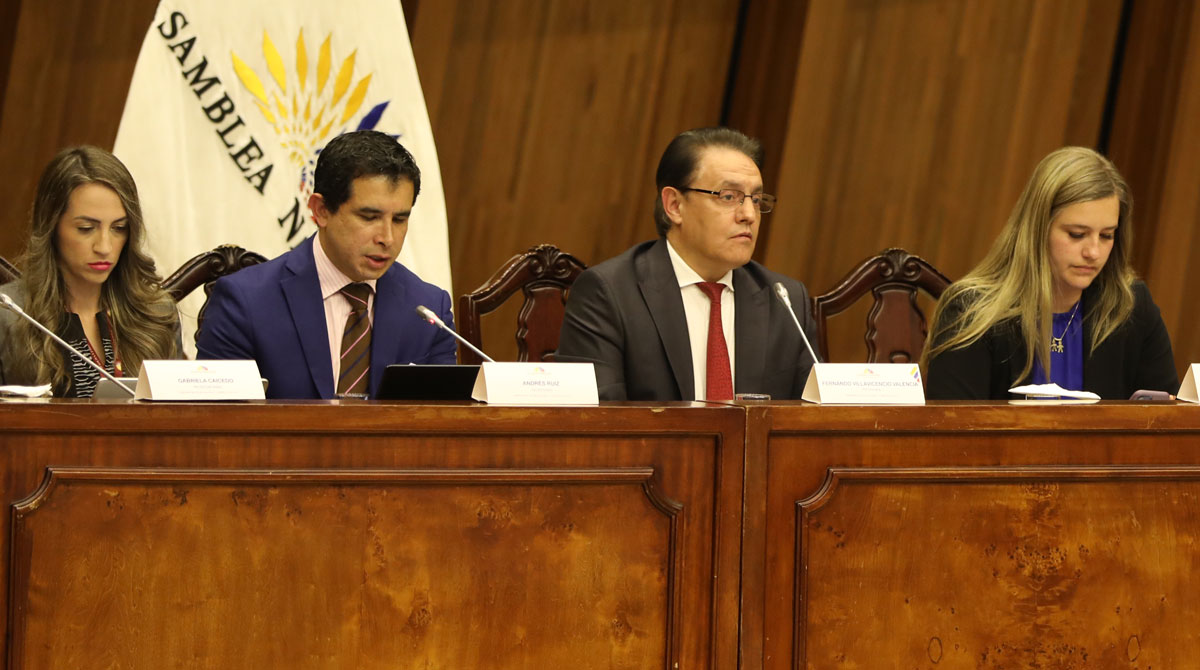 La Comisión de Fiscalización conoció este 3 de abril de 2023 la solicitud de juicio político contra Guillermo Lasso y arrancó su trámite. Foto: Twitter Asamblea