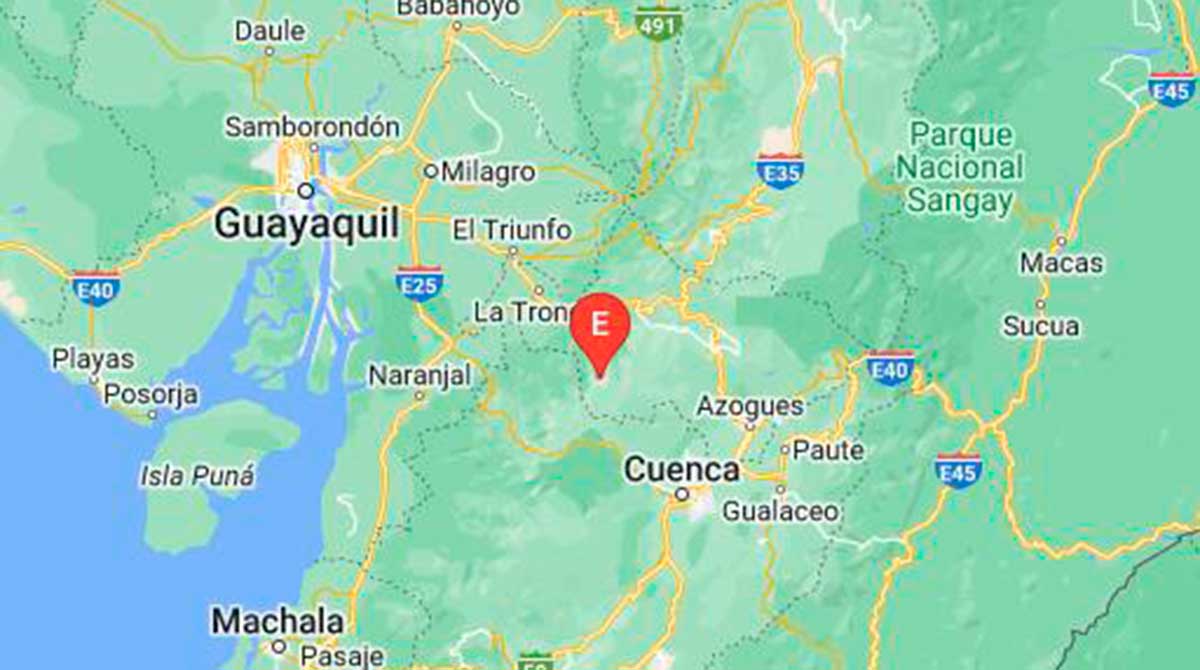 El sismo se sintió en zonas aledañas a La Troncal. Foto: Instituto Geofísico