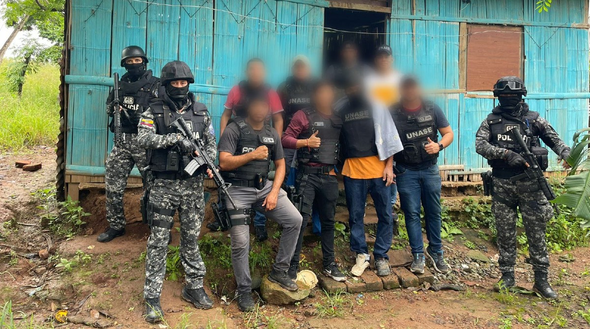 La Policía Nacional liberó a un comerciante de repuestos que fue secuestrado el lunes 10 de abril del 2023. Foto Policía Nacional