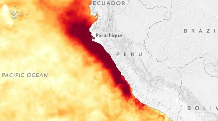 La NASA muestra imágenes de cómo se ve El Niño Costero en el Perú. Foto: Cortesía 