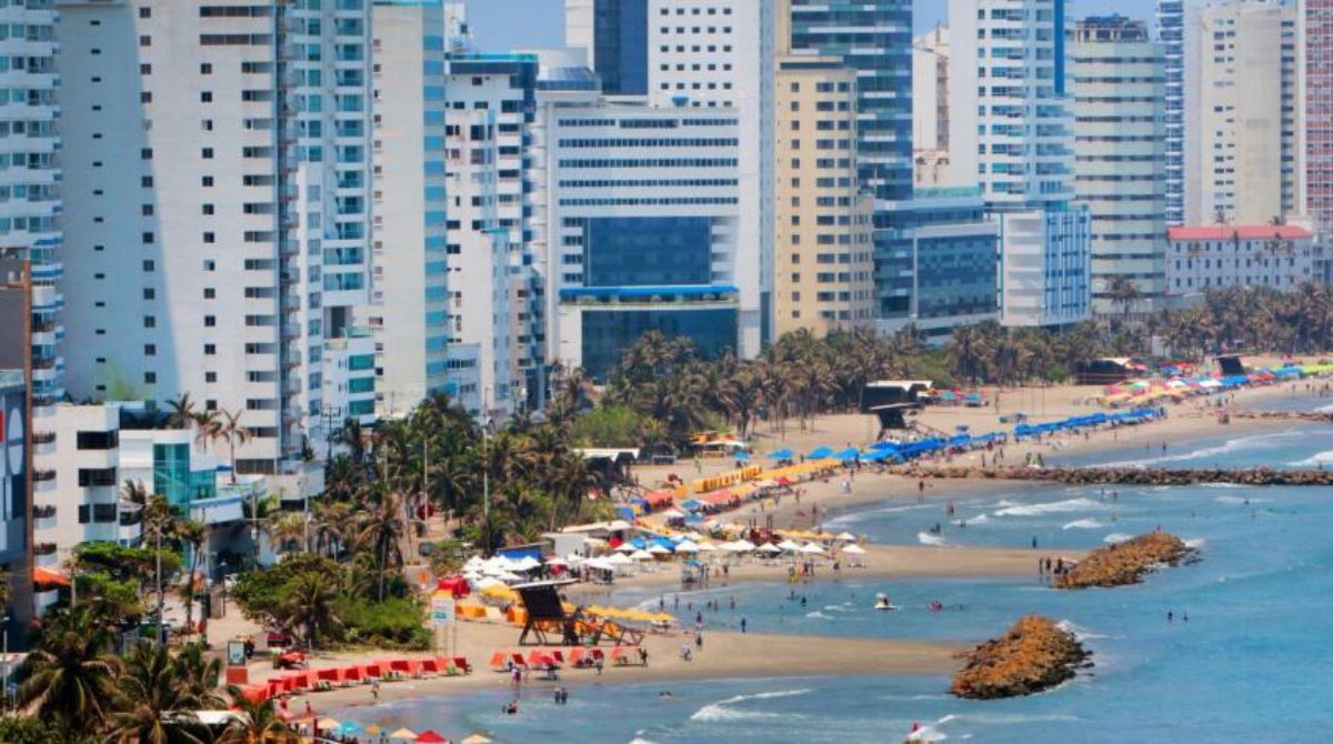 Las playas de Cartagena, en el Caribe de Colombia es uno de los puntos turísticos más concurridos del país. Foto: Diario El Tiempo (Colombia)