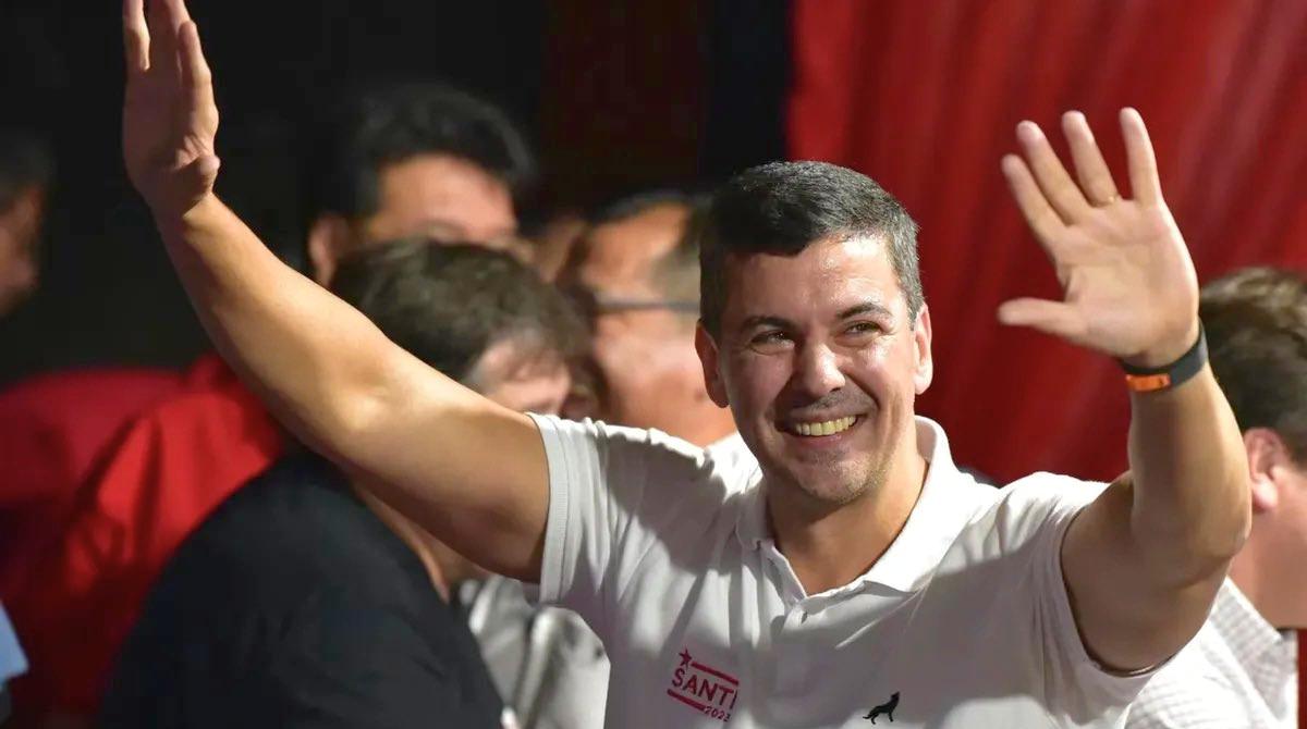 El candidato del oficialista Partido Colorado fue electo como presidente de Paraguay. Foto: Twitter Santiago Peña