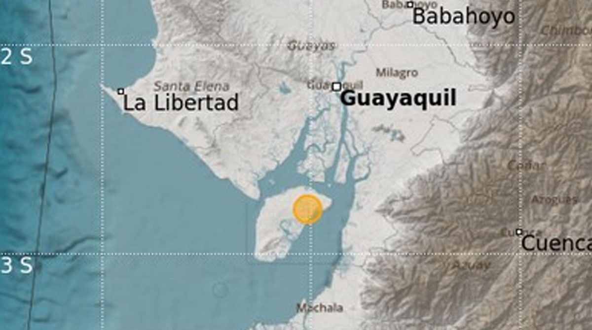 Un sismo en Naranjal se sintió en Guayaquil. Foto: Instituto Geofísico