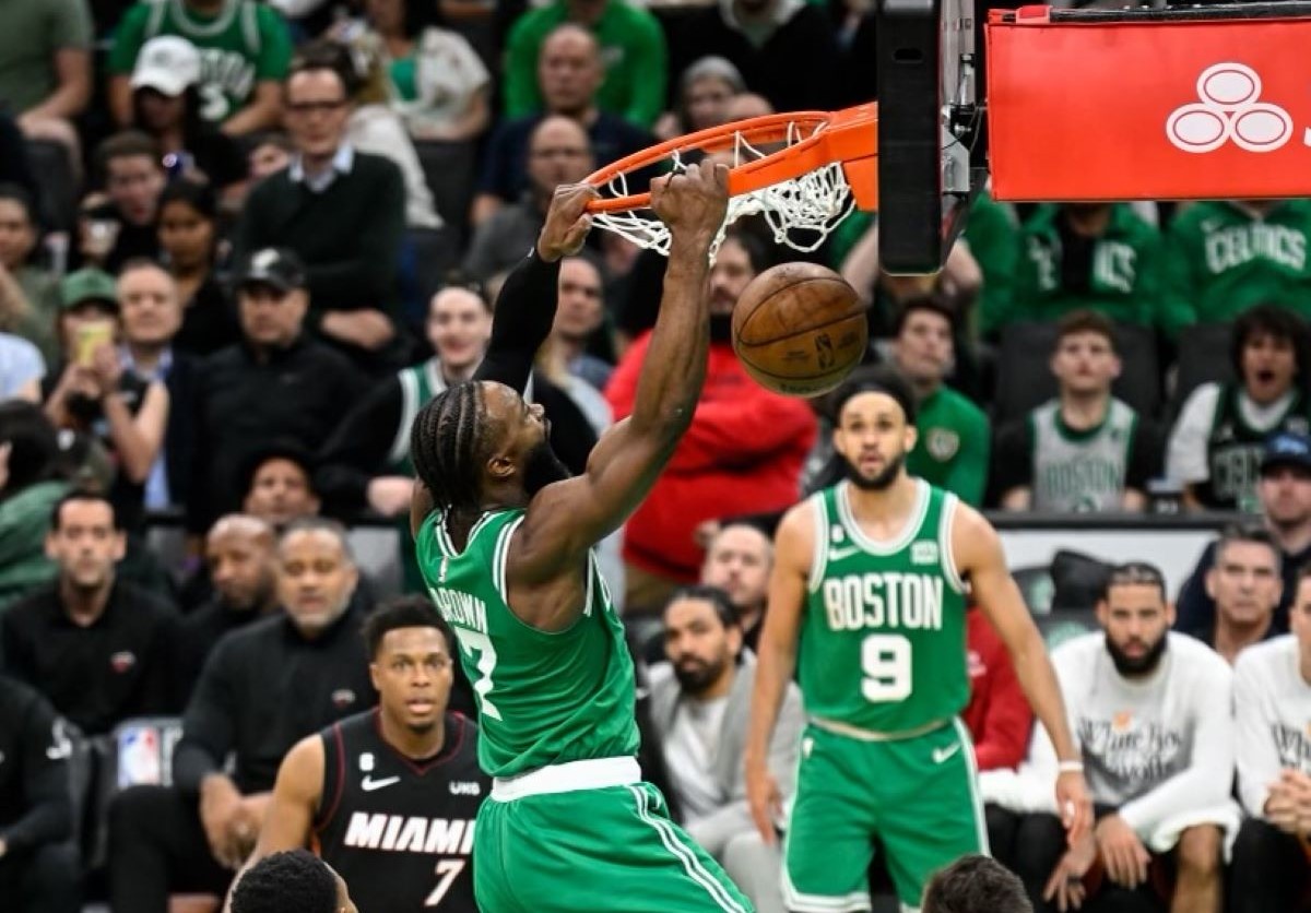 Boston Celtics y Miami Heat jugaron en las finales de Conferencia de la NBA. Foto: @celtics