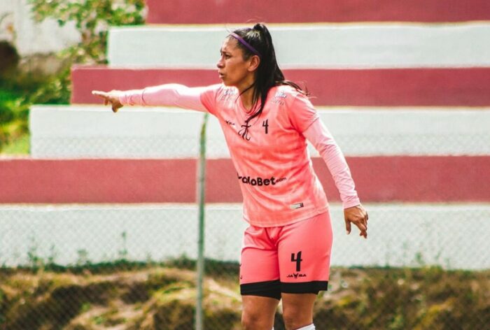 Una jugadora del Club Ñañas durante una práctica. Foto: @Clubnanas