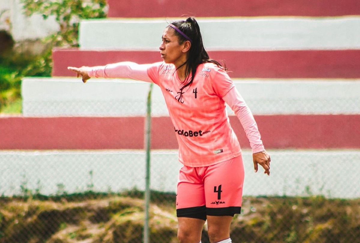 Una jugadora del Club Ñañas durante una práctica. Foto: @Clubnanas
