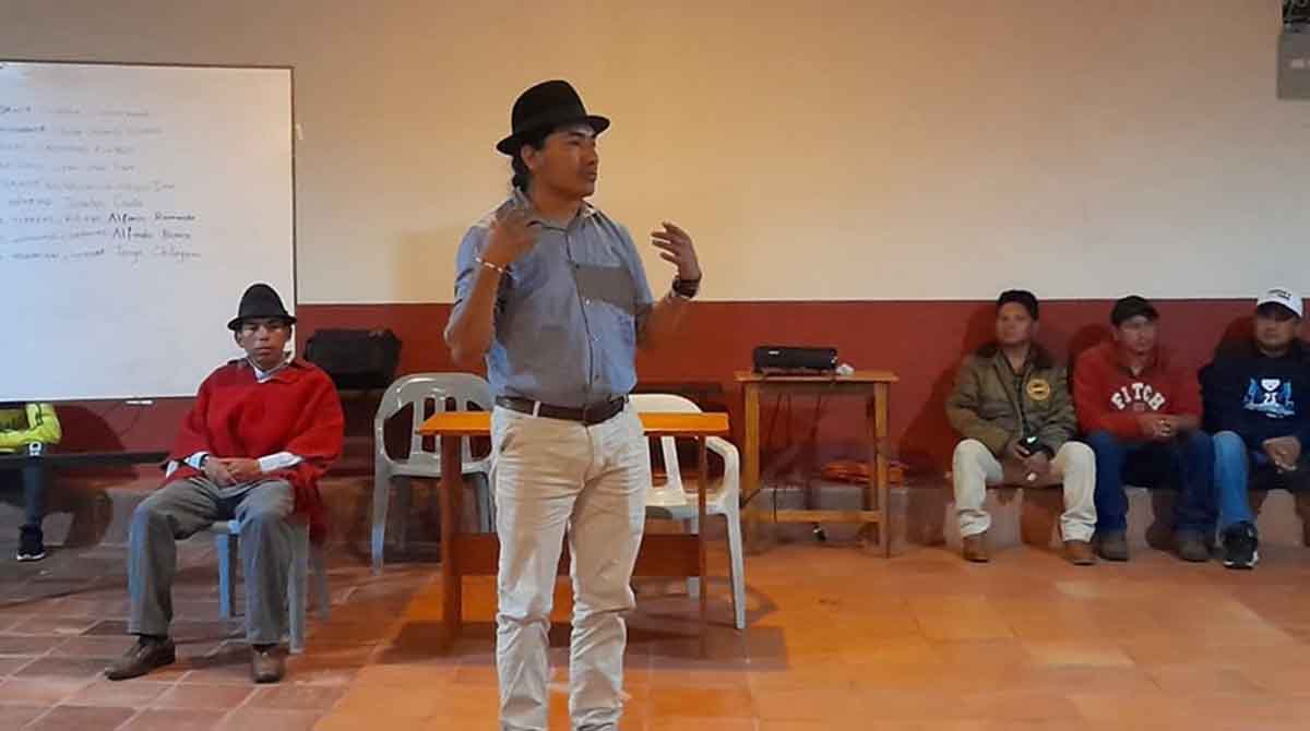 Leonidas Iza, presidente de la Conaie, se refirió a la situción política de Ecuador tras la activación de la muerte cruzada. Foto: Facebook