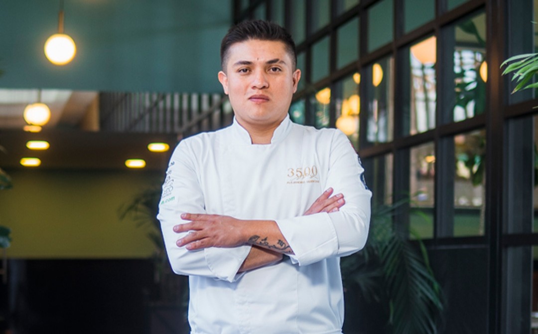 El chef Alejandro Huertas, del restaurante 3500, participó en un festival gastronómico en Bangkok. Foto: Cortesía