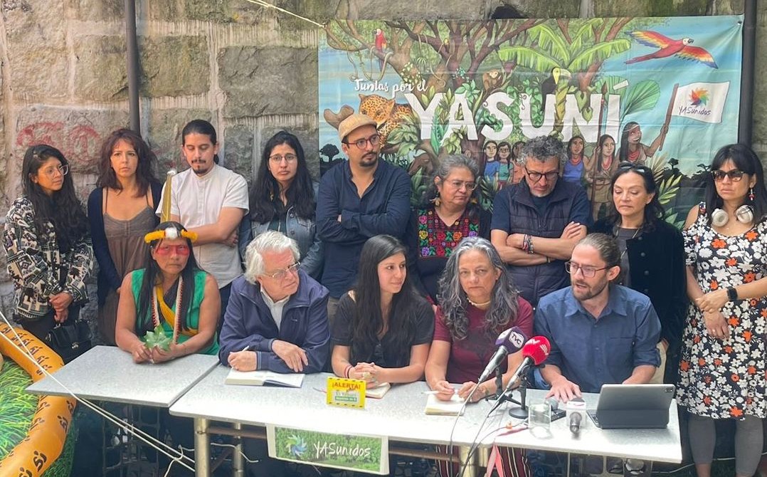 Colectivo espera que el CNE convoque a consulta popular tras contar con el dictamen favorable de la Corte Constitucional. Foto: Yasunidos.