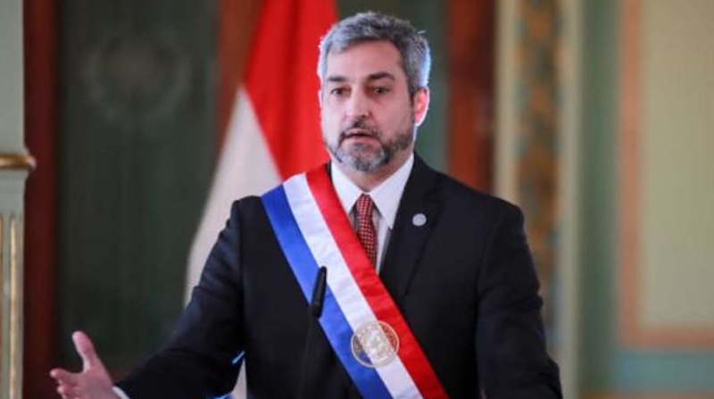El presidente de Paraguay, Mario Abdo, cancela su viaje a la coronación de Carlos III. Foto: Ministerio de Justicia de Paraguay