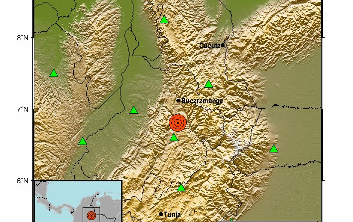 Un fuerte sismo de magnitud 6.6 fue registrado en Antioquia, Colombia. Foto: Twitter Servicio Geológico Colombiano
