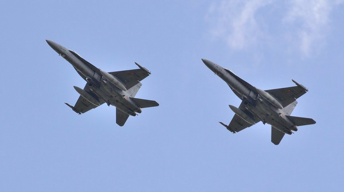Aviones de caza rusos interceptaron este 25 de mayo de 2023 a dos aviones de combate estadounidenses. Foto: Europa Press