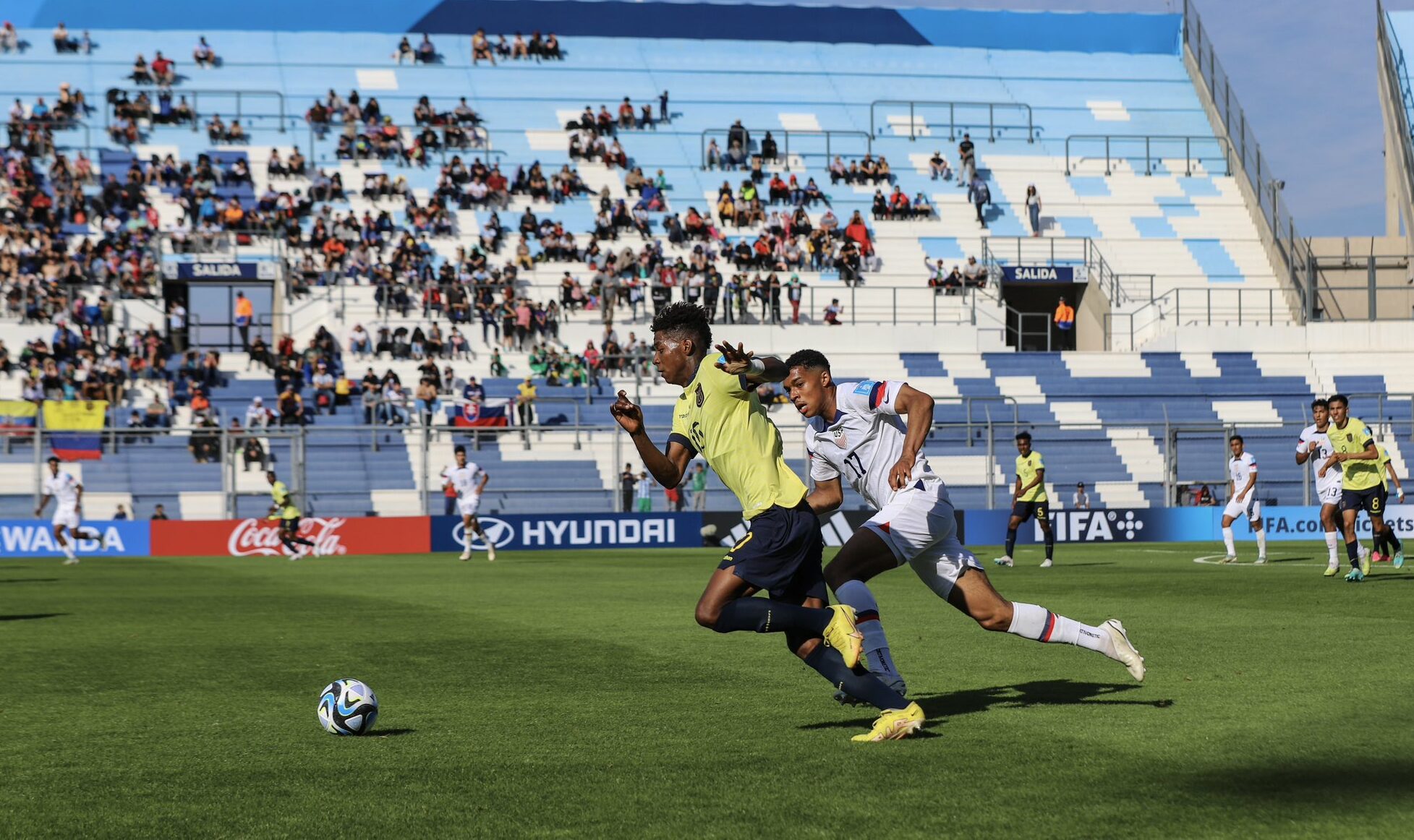 Ecuador perdió contra Estados Unidos en el Mundial Sub-20. Foto: FEF