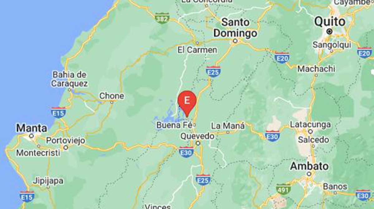 Un sismo de magnitud 3 se sintió en Los Ríos este martes, 30 de mayo de 2023. Foto: Twitter
