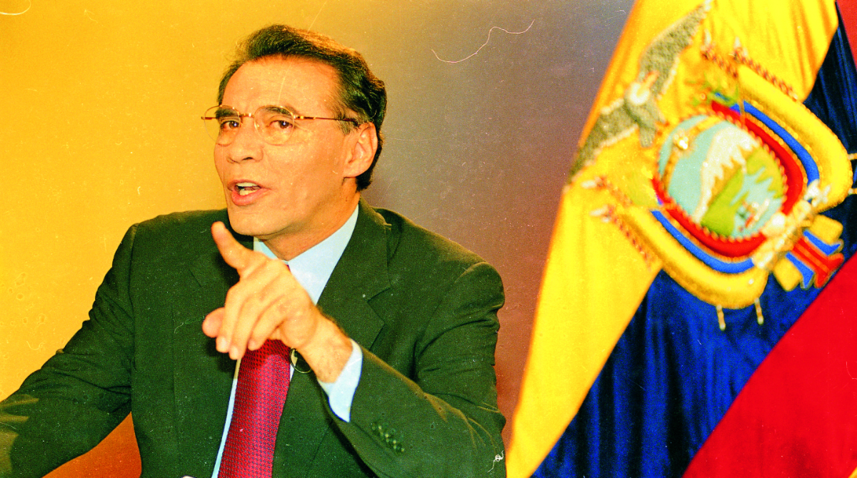 Jamil Mahuad, durante su mandato como presidente de Ecuador. Foto: Archivo EL COMERCIO