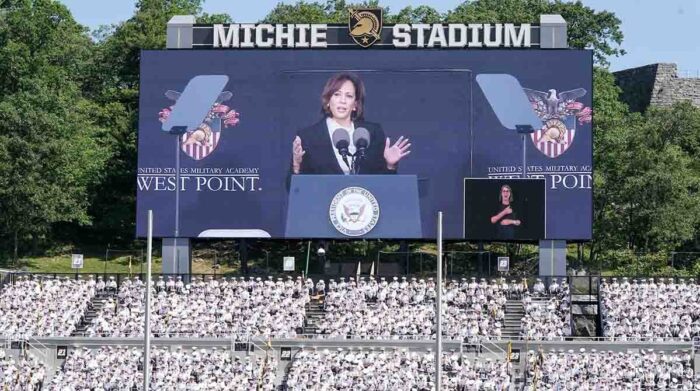 Kamala Harris Makes History: First Woman to Speak at West Point Graduation