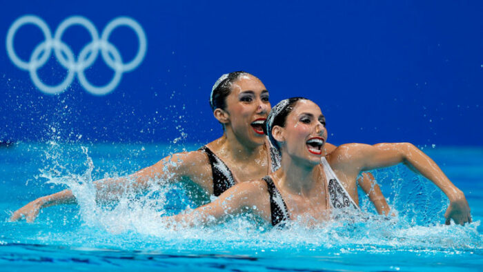 Parte del equipo de nado sincronizado de México. Foto: EFE