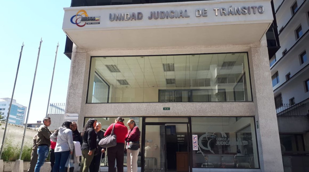 A las 17:00 se dio inicio a la audiencia de calificación de flagrancia contra el conductor involucrado en el siniestro de Guayllabamba. Foto: Twitter Fiscalía Ecuador