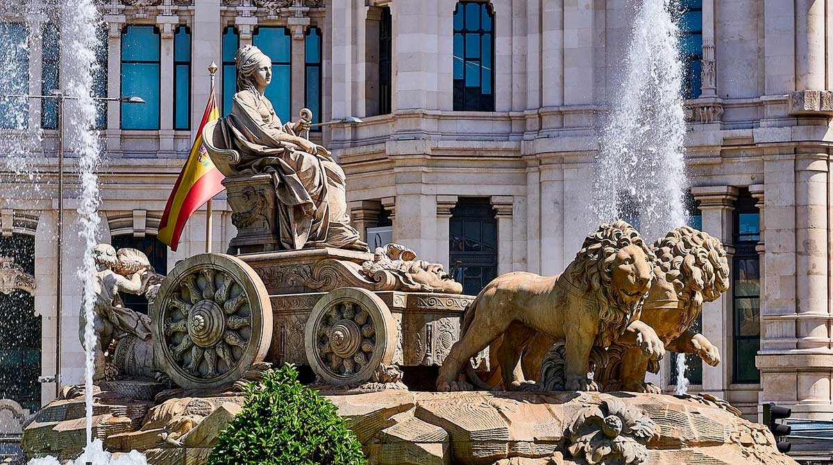 La fuente de Cibeles es uno de los puntos más visitados de la ciudad de Madrid, España. Foto: Pixabay