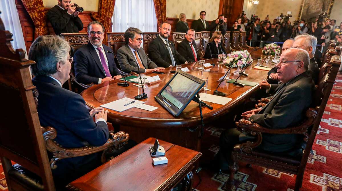 El presidente Guillermo Lasso se reunió con autoridades de Brasil. Foto: Cancillería