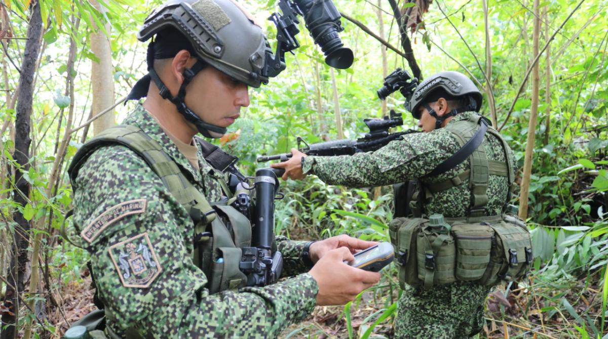 50 militares fueron desplegados para la búsqueda. Foto: Ejército de Colombia
