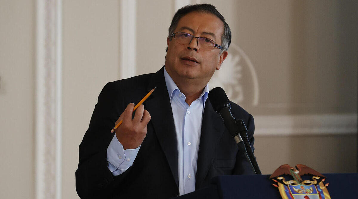 Fotografía de archivo del presidente de Colombia Gustavo Petro. Foto: EFE