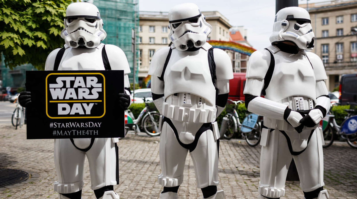Personajes de Star Wars promocionan el Star Wars Day. Foto: Star Wars.