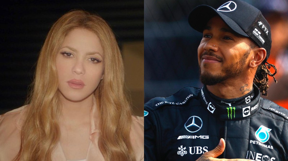 Shakira y el piloto Lewis Hamilton han compartido en distintos lugares. Fotos: Redes sociales oficiales