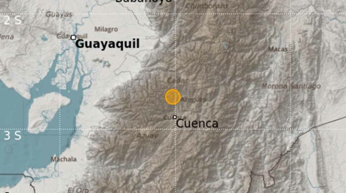 Sismo de 5.4 ocurrido en Azogues se sintió en 79 cantones de Ecuador este domingo, 7 de mayo de 2023. Foto: Twitter