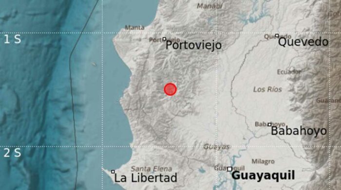 El sismo se produjo en Manabí, en la Costa ecuatoriana. Foto: Instituto Geofísico
