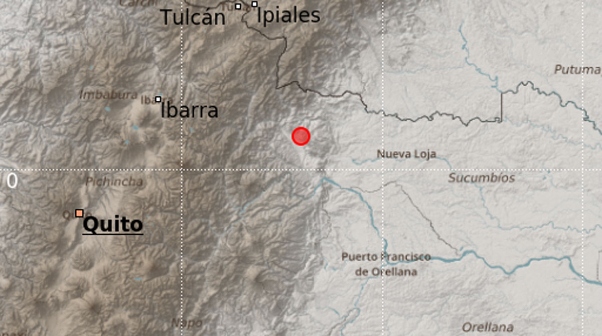 El sismo en Shushufindi se sintió también en Ibarra y Tulcán. Foto: Twitter IG