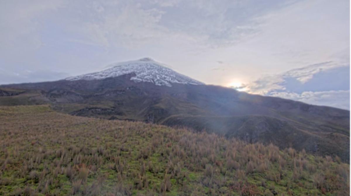 El volcán Cotopaxi no reportó emisiones de ceniza. Foto: Instituto Geofísico