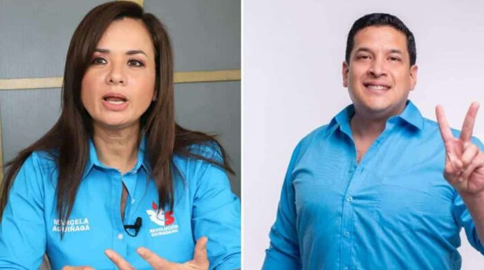 El TCE emitió sentencia dentro del caso de presunta infracción electora en contra de Marcela Aguiñaga y Alembert Vera. Foto: Redes Sociales