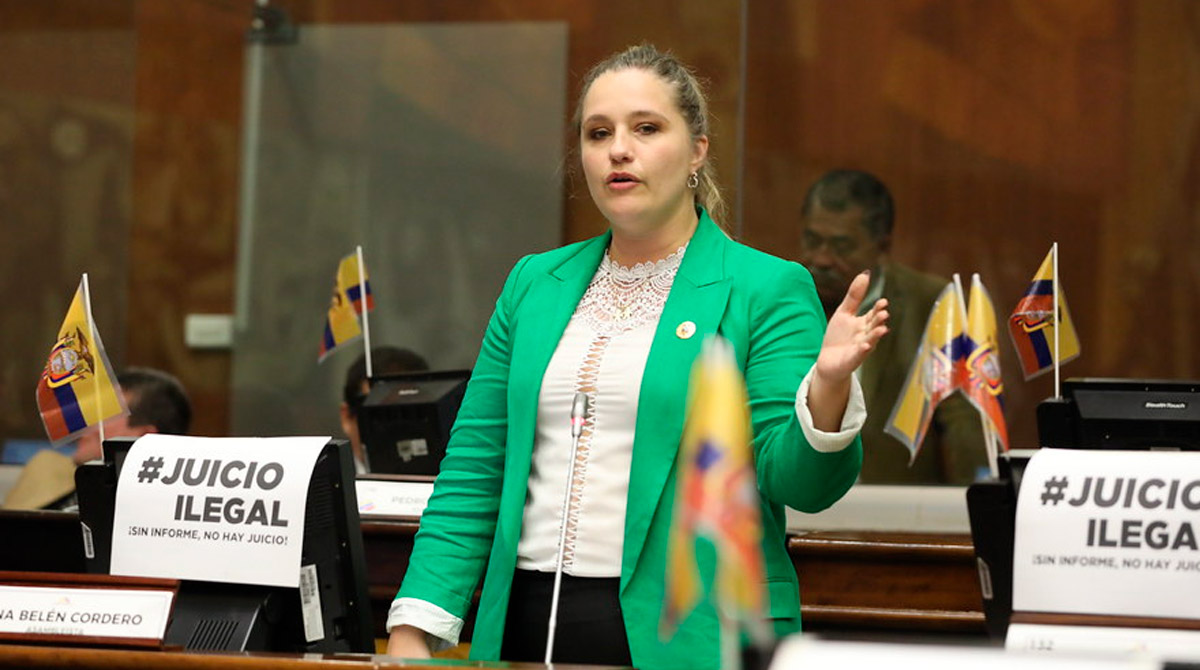 Ana Belén Cordero fue asambleísta de la bancada oficialista. Foto: Asamblea Nacional