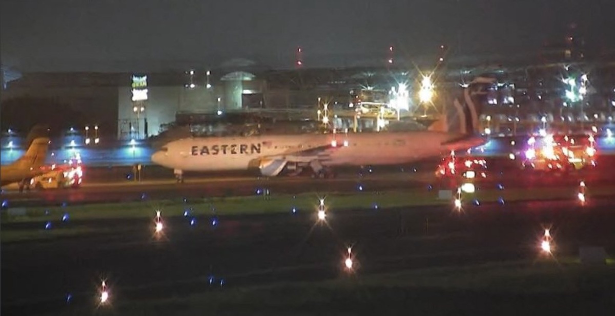 El avión de Eastern tuvo que regresar de emergencia al terminal de Guayaquil debido a una falla técnica., el 14 de junio de 2023 Foto: DAC