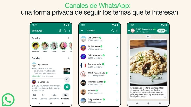 WhatsApp presenta su nueva herramienta canales. Foto: Europa Press