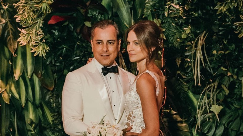 Jorge Enrique Abello junto a su esposa en redes sociales. Foto: Instagram Jorge Enrique Abello