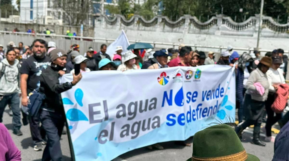 Frente Nacional Antiminero ratifica movilización contra el extractivismo para este 13 de junio. Foto: Conaie.